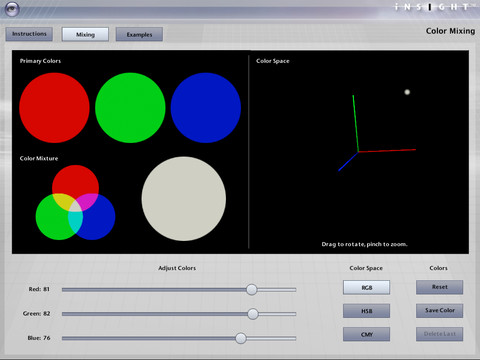 iNSIGHT color mixing